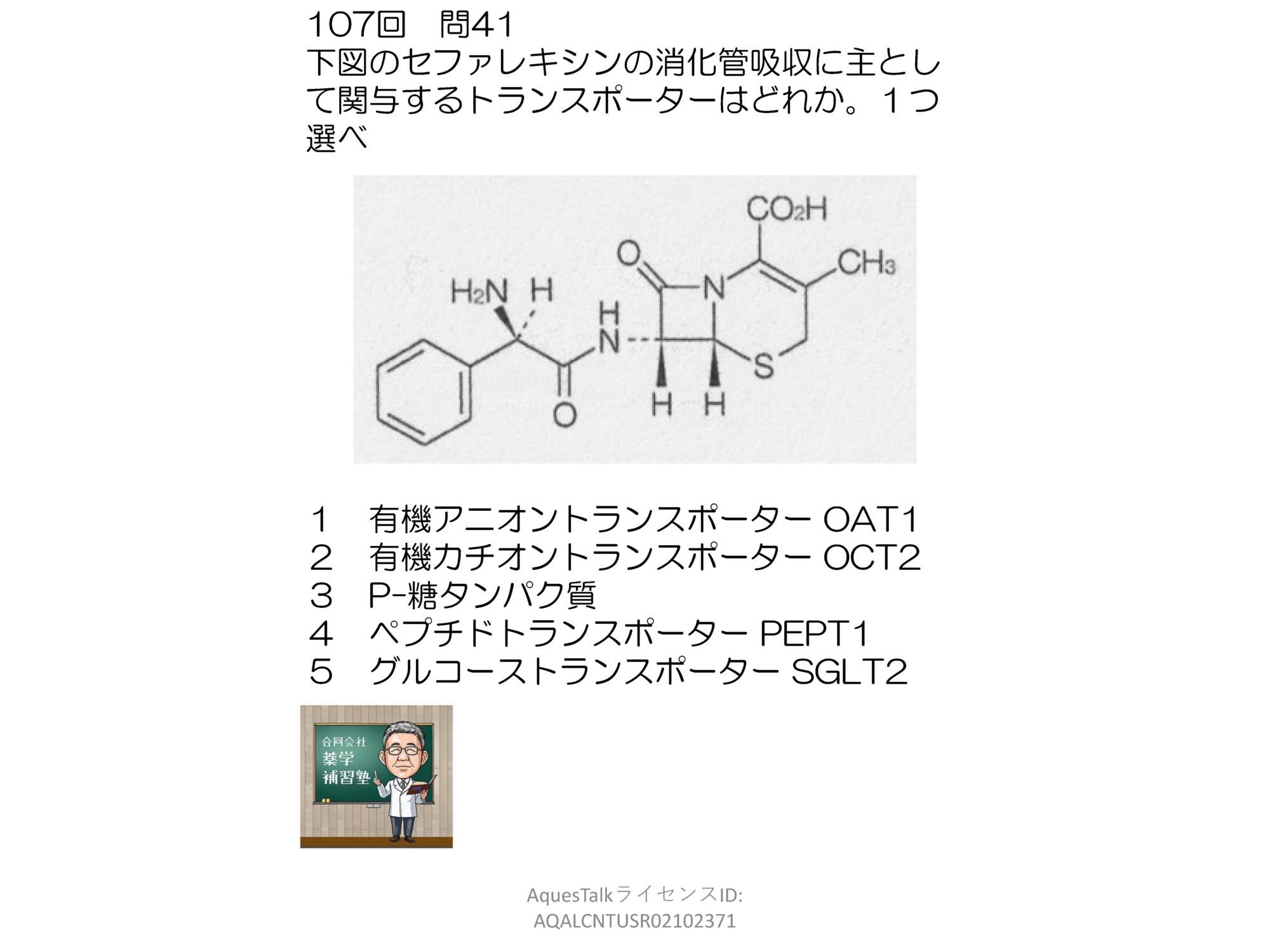 本日のゆっくり国試必須問題解説（YouTubeショート・231008）